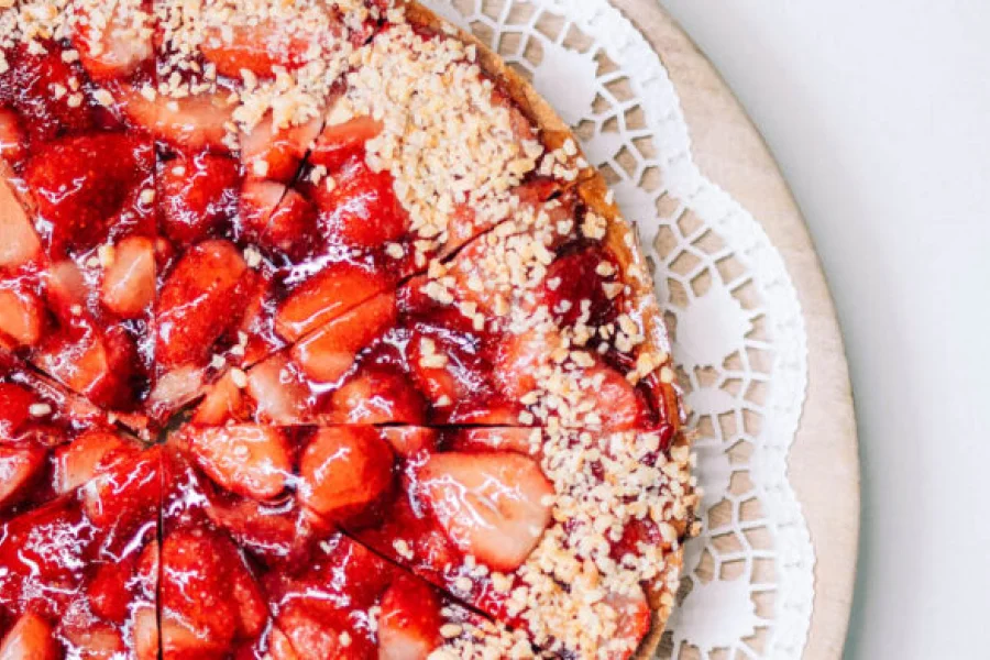 Foto von Erdbeerkuchen