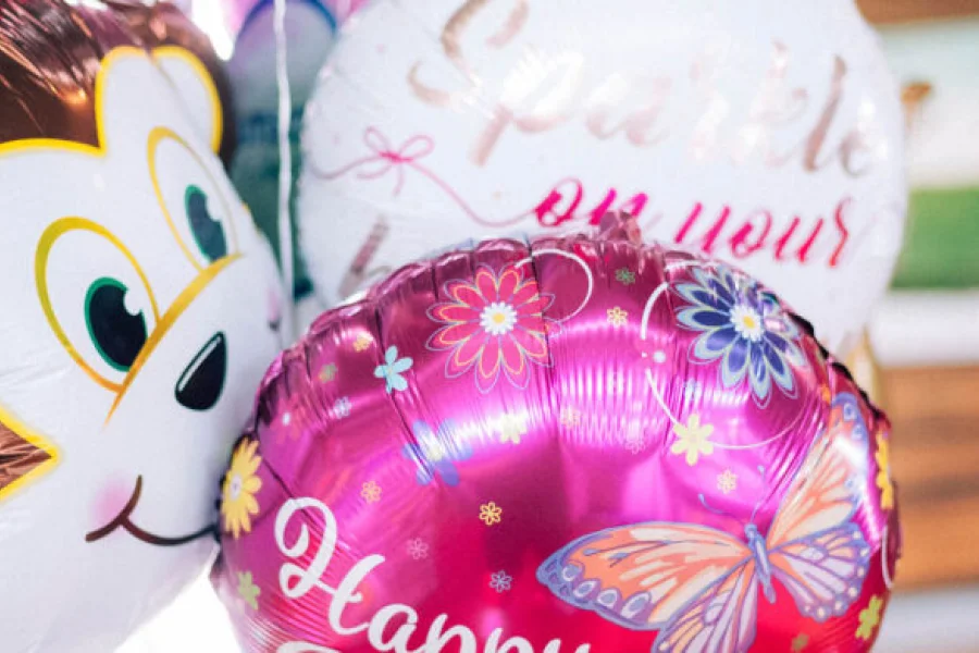 Foto von Folienballon klein